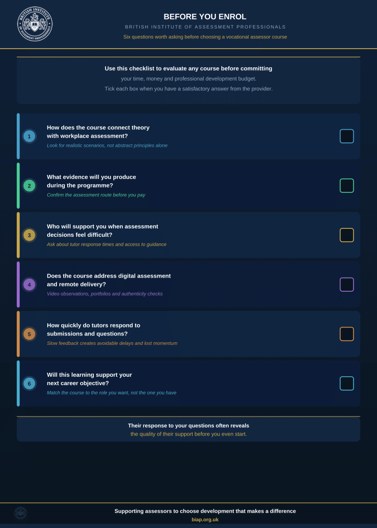 Before You Enrol: Six Questions Worth Asking